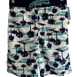 Cat & Jack Boys Palm Tree Tropical Swim Trunks Size XL (16) NWT